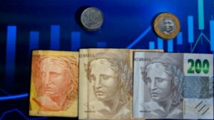 Imagem de moedas e notas brasileiras