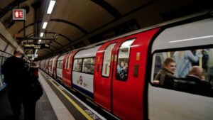 metrô subterrâneo em Londres