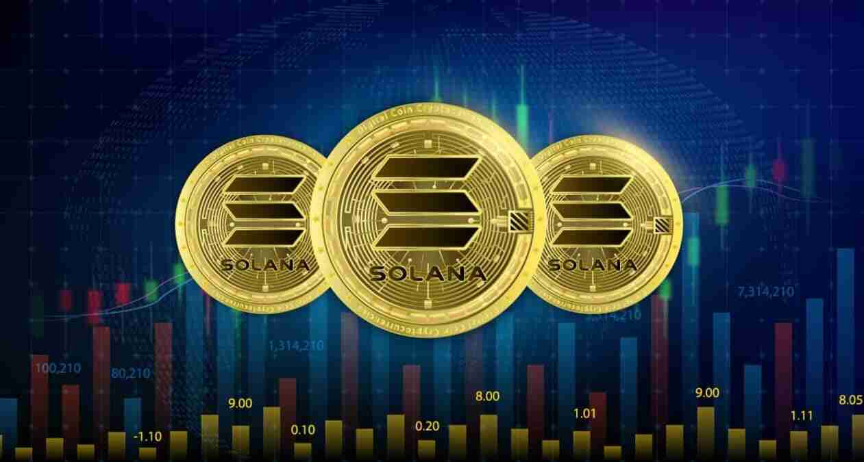 Imagem representando a Solana, mostrando uma imagem da criptomoeda