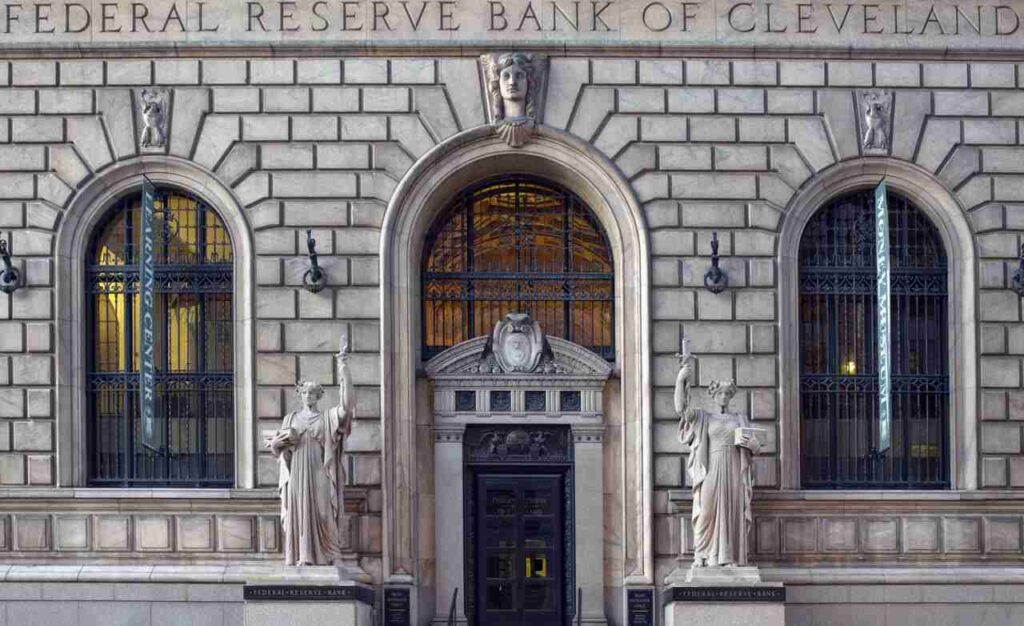 Imagem representando o Fed, mostrando a fachada da instituição.