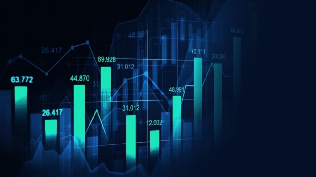 Imagem representando os Hedges Funds, com gráficos diversos.