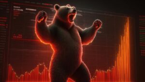 Imagem representando o Bear Market, que refere-se a um mercado em declínio, onde os preços dos ativos caem e o pessimismo geralmente prevalece entre os investidores.