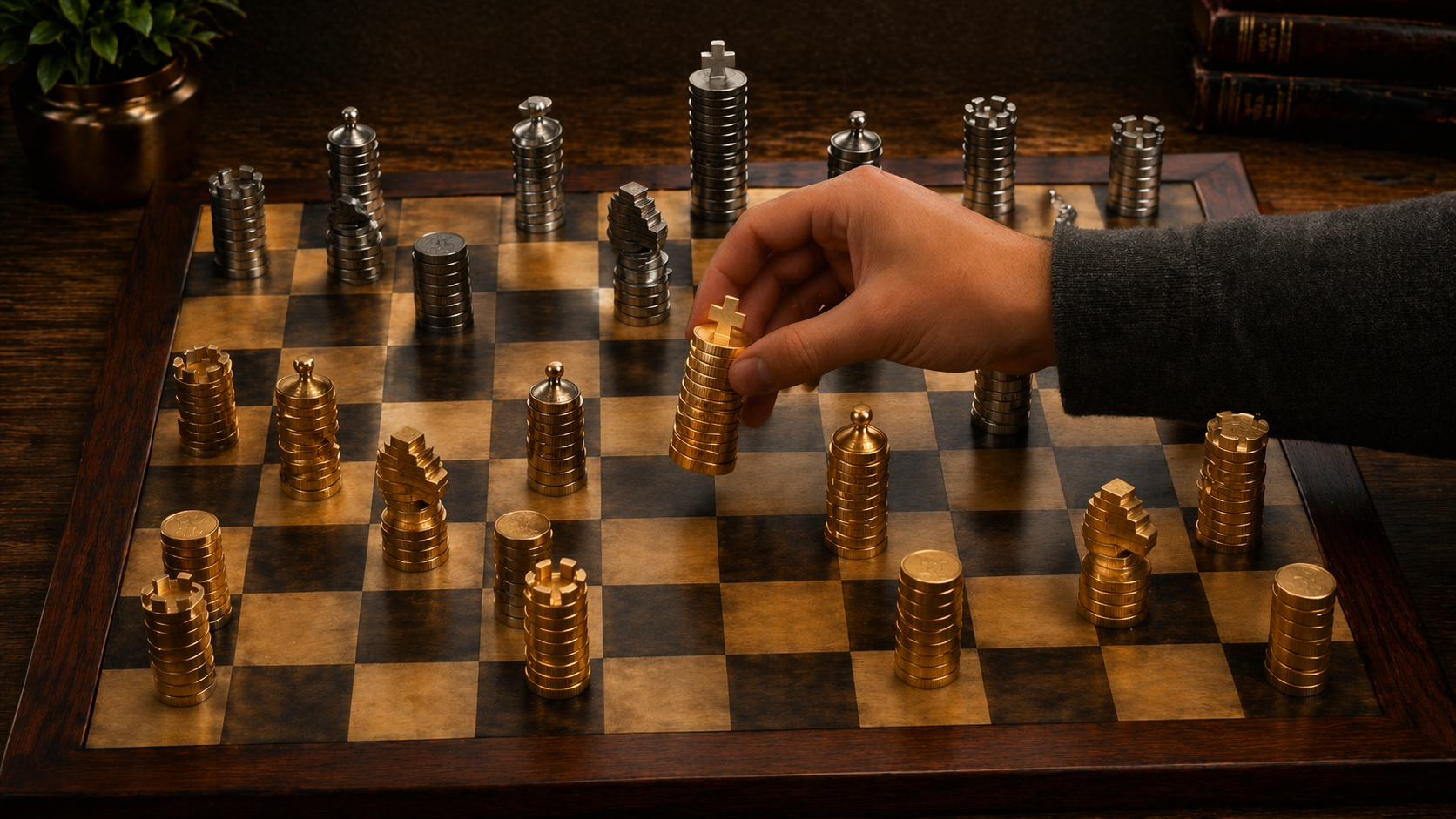 estratégia de investimentos; estratégia de alocação, alocação de capital; 5 moedas; 5 ativos